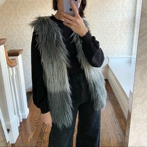 LF Ombré Faux Fur Vest